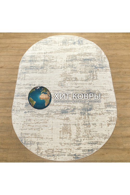 Российский ковер Визион 22106-24821 Серый овал